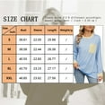thumbnail image 3 of SHIBEVER women sweatshirt Striped Oversized top Long Sleeve Crewneck Hoodies Shirts 2024 Fall Pullover Top Trendy Preppy Clothes Blue white XXL, 3 of 3