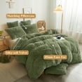 XeGe Luxury Full Size Plush Shaggy Duvet Cover Set, 3 Pieces Queen