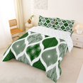 thumbnail image 2 of Homewise Bohemian Abstract Geometric Full Size Comforter Sets,Dark Green Lines Bedding Comforter Set,Reversible,3 Pieces,1 Comforter and 2 Pillowcases, 2 of 7