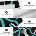 thumbnail image 6 of Turquoise Geometric Outdoor Rug for Patio/Deck/Porch, Non-Slip Large Area Rug 5 x 7 Ft, Modern Abstract Aesthetic Striped Art Indoor Outdoor Rugs Washable Area Rugs, Camping Rug Carpet Runner, 6 of 8