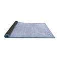thumbnail image 2 of Ahgly Company Indoor Square Solid Blue Modern Area Rugs, 8' Square, 2 of 4
