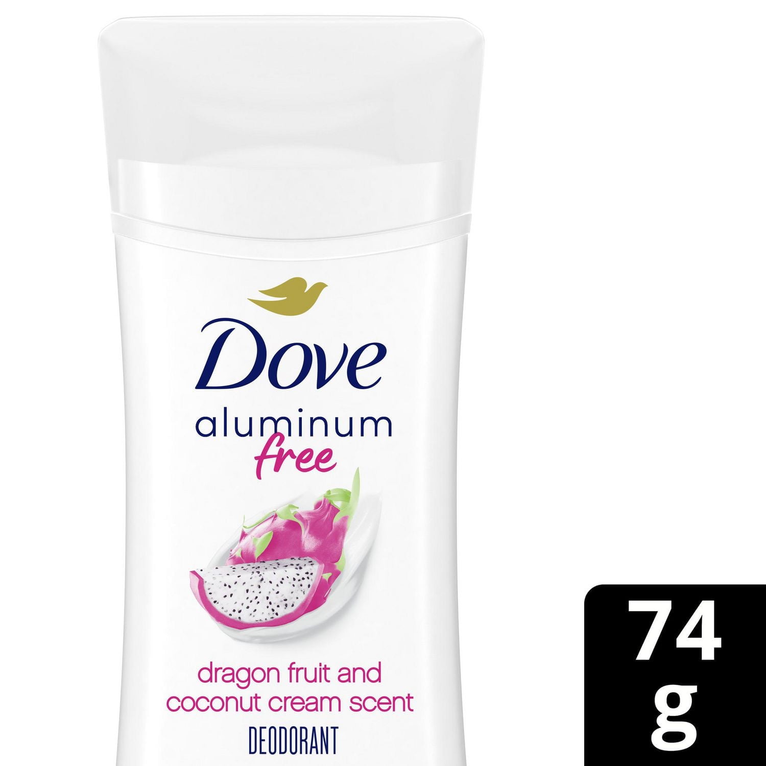 DoveAluminumFreeDeodorantStickforWomenwith1/4Moisturizers,DragonFruit&CoconutCream72hOdourProtection,74g,74g