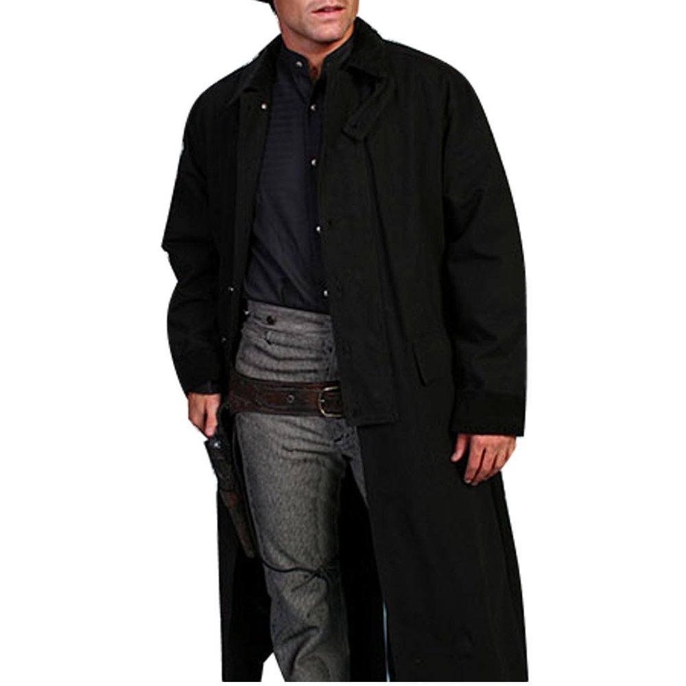 Scully Leather Scully Western Jacket Mens Old West Canvas Duster