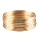 thumbnail image 1 of 50 bucles de alambre de joyería Macarena alambre de acero de memoria DIY para collar pulsera Luz de oro, 1 of 8