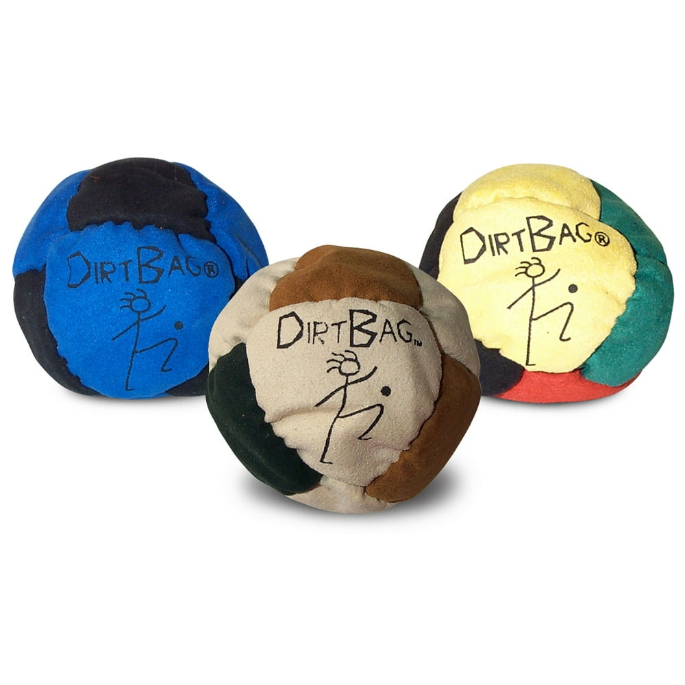 Dirtbag Footbag Hacky Sack 3 pack Assorted colors