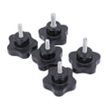 thumbnail image 1 of 5PCS/Set 63mm M8 Mechanical Use Handle Outer Wire Bakelite Hand Twisted Five-star Knob, 1 of 8
