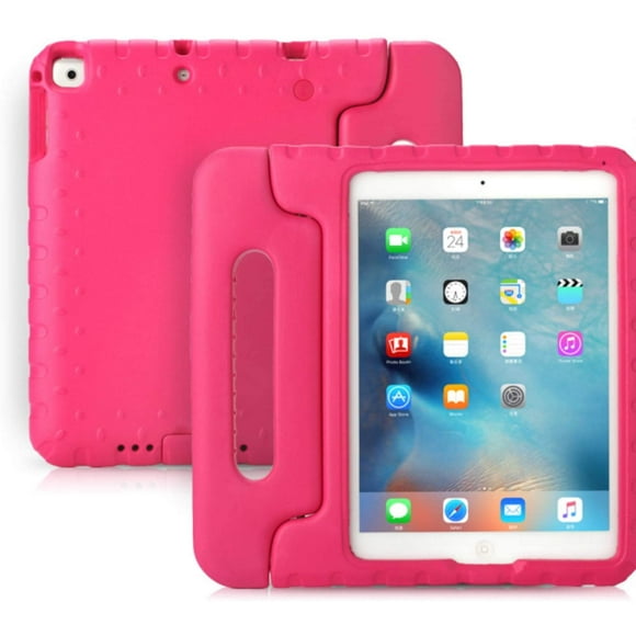 2018 New iPad Protection case, iPad pro 9.7 inch Child Drop Resistance iPad Air 1/2 Cover, Smart Case Stand with Auto Sleep/Wake Function, Hard Back Cover Compatible for The iPad (red)