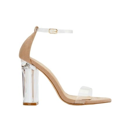 

Colisha Women High Heels Ankle Strap Dress Sandal Beach Heeled Sandals Wedding Non Slip Pumps Summer Apricot 7