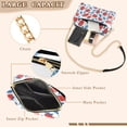 thumbnail image 3 of FORMRS Women Crossbody Purse with Chain Strap Vegan Leather Shoulder Handbag, Playful Strawberries, 3 of 7