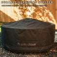 thumbnail image 4 of Solo Stove Surround Shelter Large | Protective Cover for Fire Pit Surround Table, Weather-Resistant, Solution Dyed Acrylic/ PVC Backing/ Aluminum Support Stays, Dims (HxDia): 20.8 x 54.1 in, Black, 4 of 5