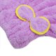 thumbnail image 4 of Toalla para el cabello súper absorbente, toallas envolventes con turbante para el cabello de secado rápido, gorro de baño con lindo lazo de mariposa, para niñas y mujeres, 4 of 5