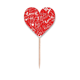 thumbnail image 1 of Celebración del día de San Valentín amor matrimonio Etiqueta del corazón de la bandera del palillo de dientes, 1 of 3