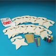 thumbnail image 2 of Wood Star Hanger Craft Kit (Pack of 12), 2 of 5