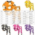 thumbnail image 3 of Leey-World Halloween Pajamas Girls Pajama Set Long Sleeve Top Long Pants Pajamas Kids Halloween Cute Pattern Pj Sets Sleepwear, 3 of 9