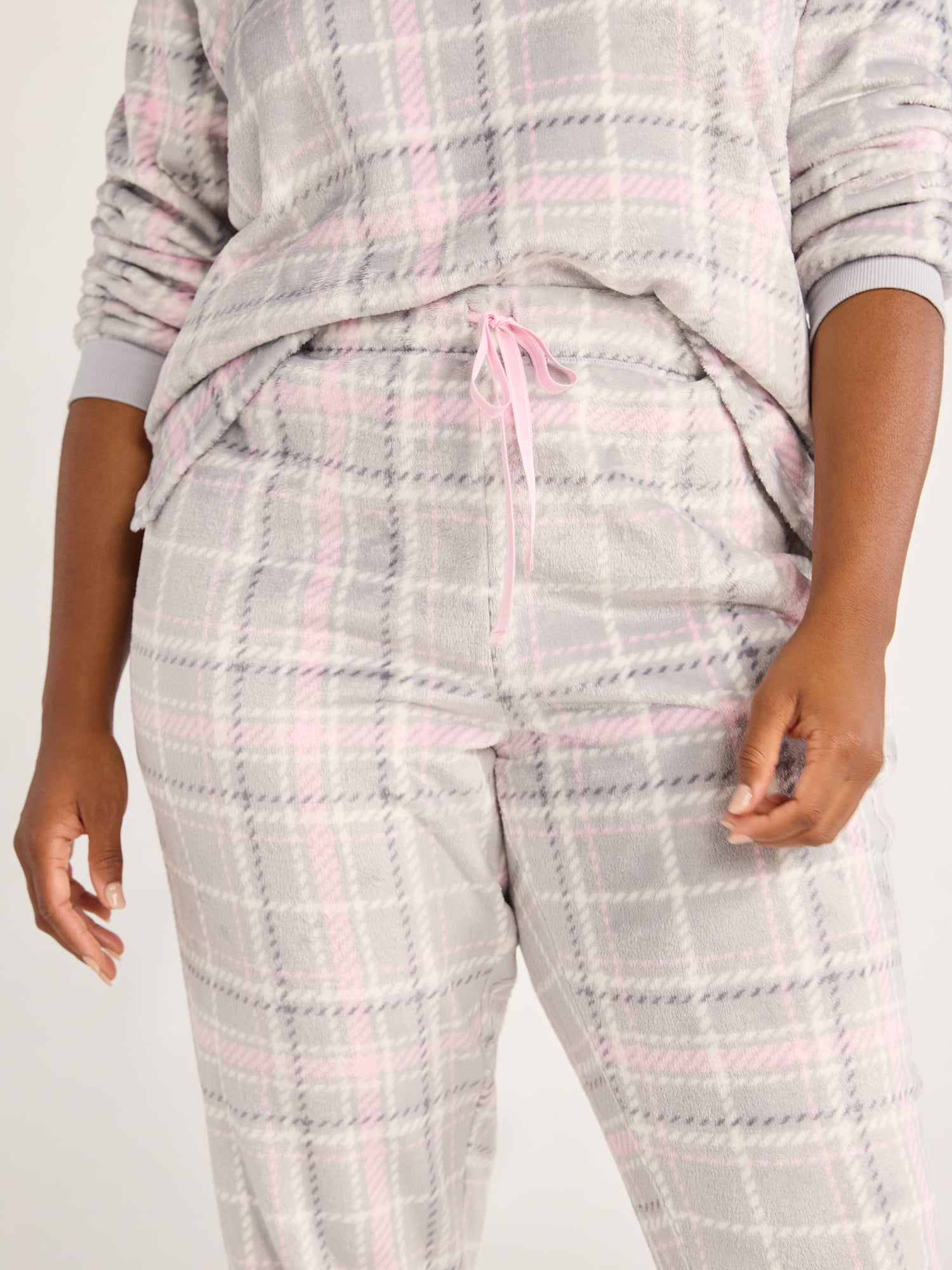 Joyspun Women's Plush Sleep Jogger Pants, Sizes XS-3X