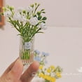 thumbnail image 3 of Tnobhg 1:6 1:12 Miniature Dollhouse Flower with Vase Dollhouse Bouquets Accessories Mini Floral Arrangement Toy Micro Landscape Decoration Living Room Ornaments, 3 of 7