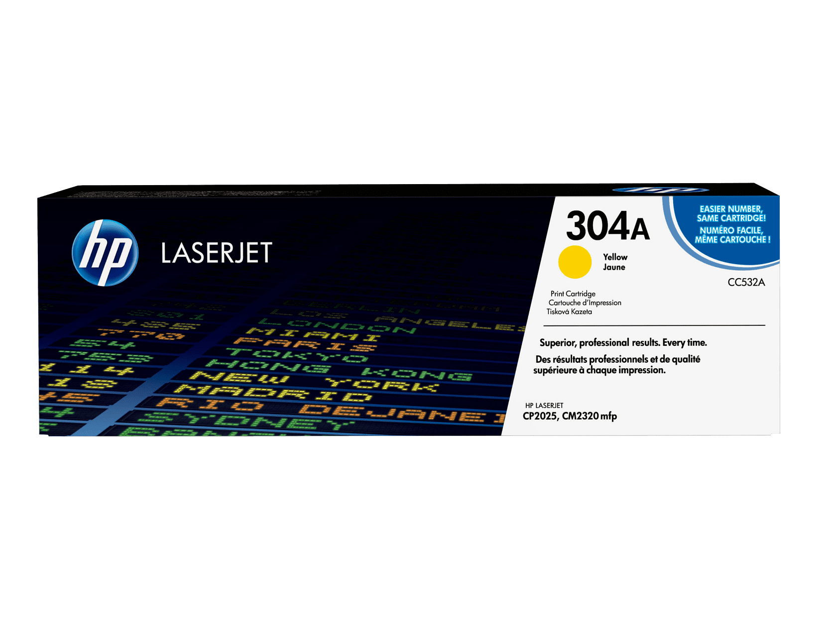 HP 304A (CC532A) Yellow Original LaserJet Toner Cartridge