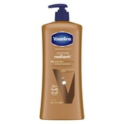 Vaseline Intensive Care Radiant Non Greasy Body Lotion All Skin Cocoa Butter, 32 oz