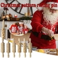 thumbnail image 1 of XWSHYW Rodillos Rodillo de Madera con Estampado Navideño, Palito de Galleta En Relieve Tallado En Madera, 1 of 2