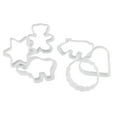 thumbnail image 4 of 6-Piece 3D Cookie Cutter Molds, Reusable Plastic Biscuit Stamp Set for Holiday Baking, Non-Stick Easy-Release Diy Pastry Tools, Fun Family Kitchen Activity, Safe from -76 °F to 446 °F, 6 Molds, 4 of 9