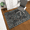 Verdant Bloom, variant on CHAKME Hardwood Floor Office Chair Mat, Non Slip Washable Floor Protector Desk Chair, 48" x 72", Distressed Grey Abstract