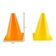 thumbnail image 2 of Traffic Safety Cones, Set of 15- Plastic, Colorful, Flexible for Kids Indoor and Outdoor Games, Sports Training, Driving, or Barriers by Hey! Play!, 2 of 6