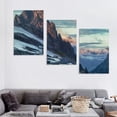 thumbnail image 4 of nygtbtfer Wall Art Print On Canvas in mountains landscape magnificent stock pictures Modern Abstract Picture Poster for Home Decor Stretched and Framed Ready to Hang 12x16x3pcs, 4 of 4