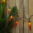 thumbnail image 2 of Northlight Chili Pepper Indoor Outdoor Patio Light Set - Orange - 19.75' Brown Wire - 35ct, 2 of 4