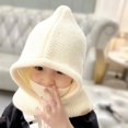 thumbnail image 3 of Gorro de punto para bebé, niño y niña, pasamontañas súper cálido a prueba de viento, gorro Boonets de invierno, 2, 3, 4, 5, 6, 7 y 8 años, envío gratuito, 3 of 4