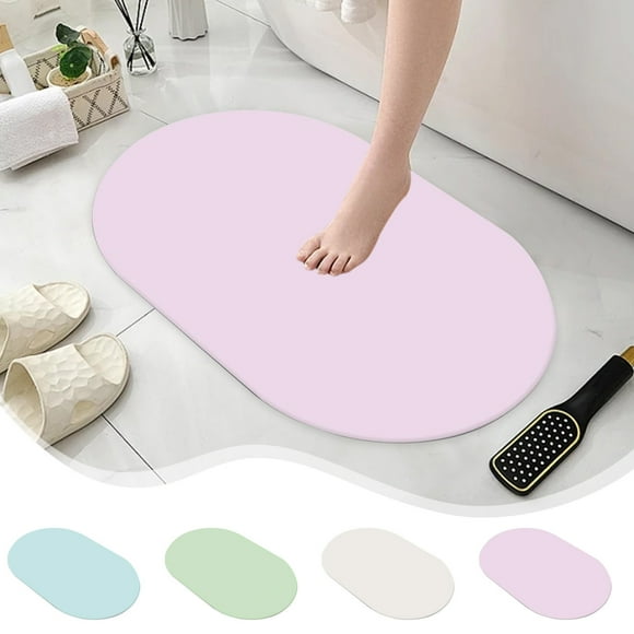 Xihbxyly Alfombra de Baño Superabsorbente y de Secado Rápido, con Base de Goma Antideslizante, Antisuciedad y Desodorante, Lavable para Baño y Cocina, Estilo Moderno, 40,6 X 60,9 Cm.