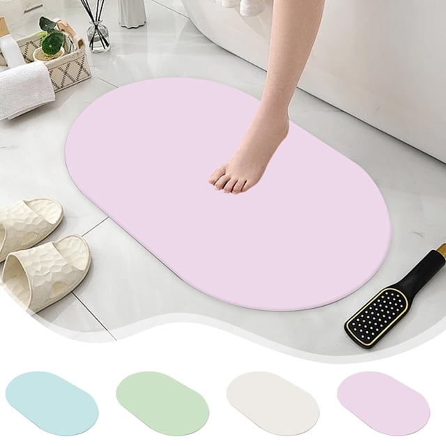 Xihbxyly Alfombra de Baño Superabsorbente y de Secado Rápido, con Base de Goma Antideslizante, Antisuciedad y Desodorante, Lavable para Baño y Cocina, Estilo Moderno, 40,6 X 60,9 Cm.
