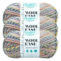 Lion Brand Yarn Wool-Ease Thick & Quick Dreamcatcher Super Bulky Acrylic, Wool Yarn 3 Pack