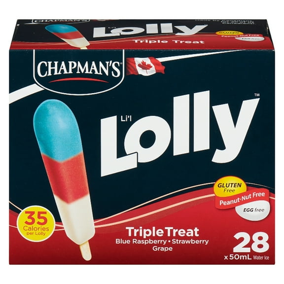 Chapman's Low Calorie Triple Treat Li'l Lolly in a Box, 28 x 50mL