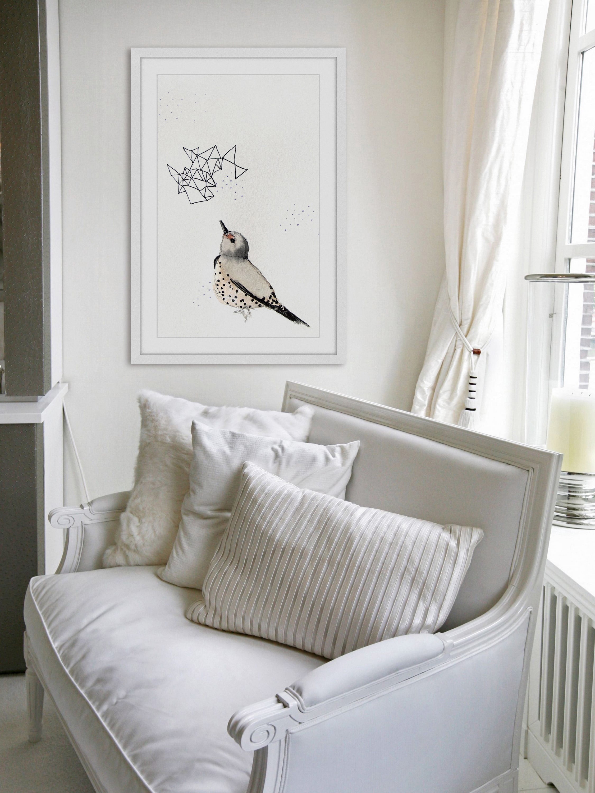 "Northern Flicker" Framed Painting Print