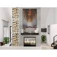 thumbnail image 3 of 48" L x 5.5" H x 6.25" D Rough Hewn Midnight Black Fireplace Mantel, 3 of 4