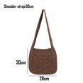 thumbnail image 2 of Bolso de hombro para mujer Bolso de ganchillo Bolso de compras de hombro Adepaton BST2000931-3, 2 of 5