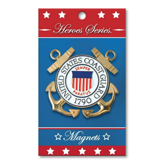 Allied Products Heroes Series Coast Guard Medallion Large Magnet - 3" diameter