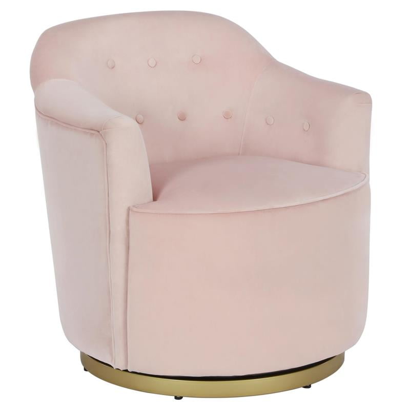 baby pink accent chair
