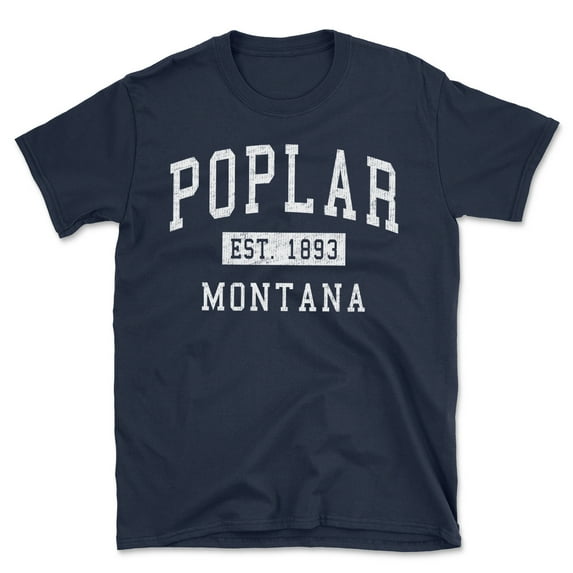 Poplar Montana Classic Established Men's Cotton T-Shirt