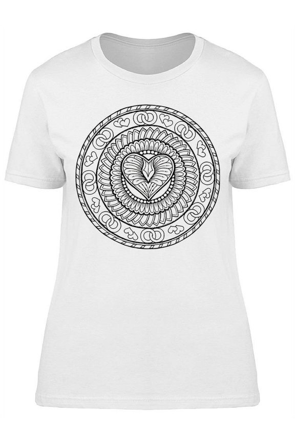 Love Theme Circle Tribal T-Shirt Women -Image by Shutterstock, Female Medium