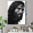 thumbnail image 4 of Qisvanset Framed Canvas Wall Art 12x16 Inch Boho Jesus Sketch Modern Bible Home Art Set, 4 of 5