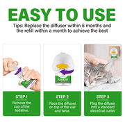 Cat Pheromones Calming Diffuser, Effective Cat Anxiety Diffuser, Professional Stress Relief for Pet Anxiety