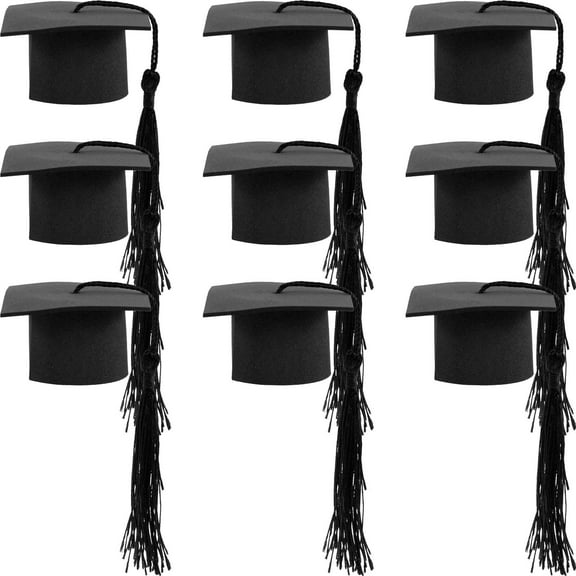 AURARMLET Graduation Season Cake Decorating Black 10Pcs 2.8x2in