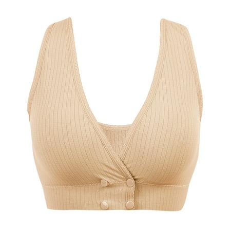 

Ykohkofe Women s Solid Color Adjust Seamless Breathable Feeding Pajamas Sexy Bra