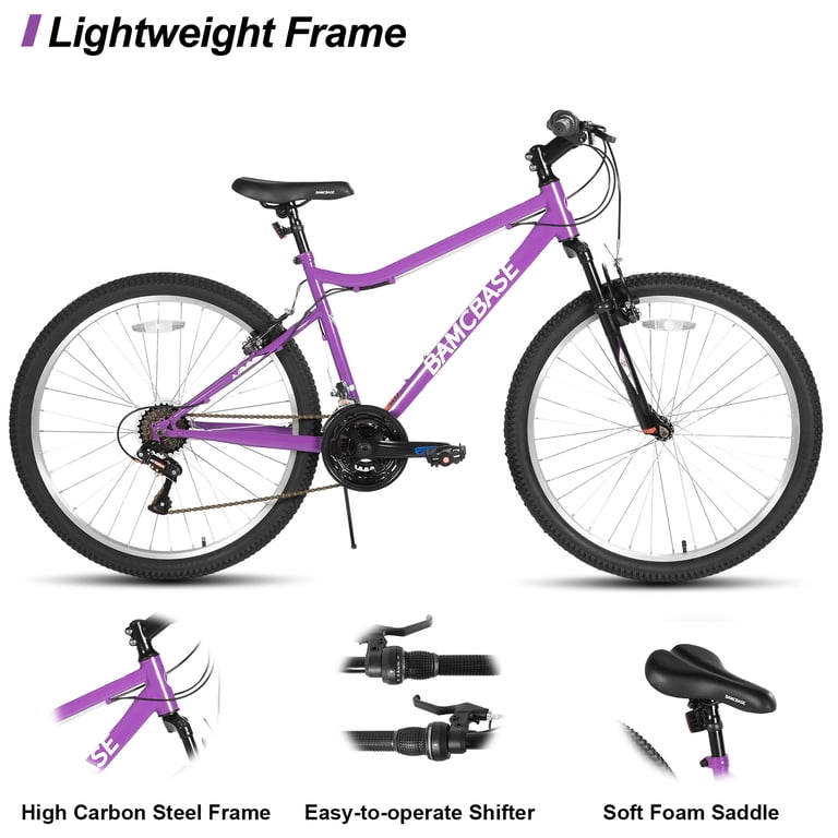 HILAND 26 inch Mountain Bike for Men Women, 18 Speeds High-Carbon