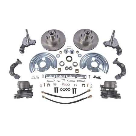 Front Disc Brake Conversion Kit for 1962-1972 Dodge & Plymouth B/E Body - OEM DBK6272 - Includes Rotors Calipers Hardware