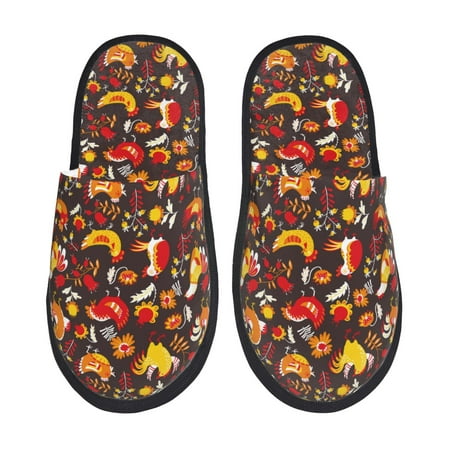 

Silkie Roosters Slippers for women and Men House Shoes for Unisex Indoor House Shoes-Medium