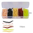 thumbnail image 3 of Señuelos de Pesca Suaves Jadeshay Gusano T0043 150PCS Silicona 4 cm, 3 of 6