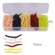 thumbnail image 3 of Señuelos de Pesca Suaves Jadeshay Gusano T0043 150PCS Silicona 4 cm, 3 of 6