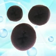 thumbnail image 4 of 3pcs Hair Donut Bun Maker Sponge Hair Styling Tools Hairdressing Accessories (Coffee), 4 of 7